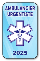 Autocollant Sticker - Vignette Caducée 2025 pour Pare Brise en Vitrophanie - V10