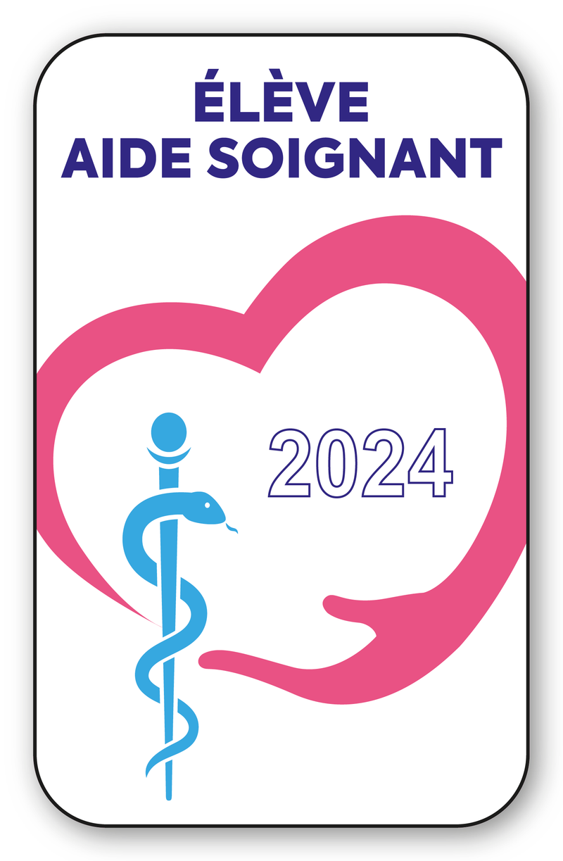 Autocollant Sticker - Vignette Caducée 2024 pour Pare Brise en Vitrophanie - V1