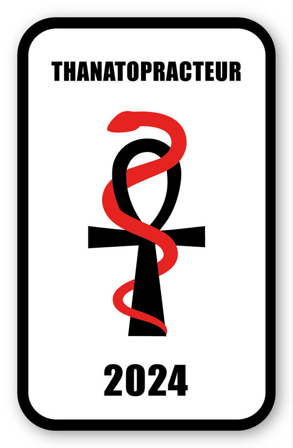 Autocollant Sticker - Vignette Caducée pour Pare Brise en Vitrophanie - Version 15