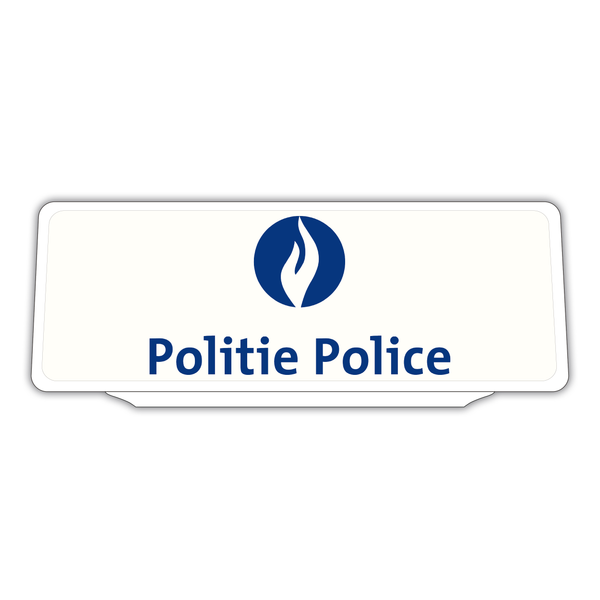 Clip Plaque Pare-Soleil Belge Voiture Politie Police Rétro-Réfléchissant