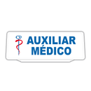 Clip Panel Plástico Visiera Parasol Para Coche Auxiliar Médico Retroreflective Blanco
