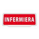 Clip Pannello in plastica per Visiera parasole Auto Infermiera Riflettente Rosso