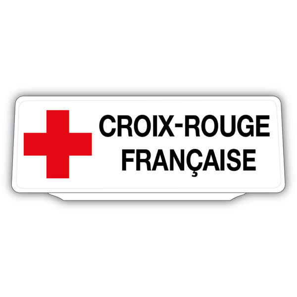 Clip Plaque Pare-Soleil Croix Rouge Française Rétro-Réfléchissant