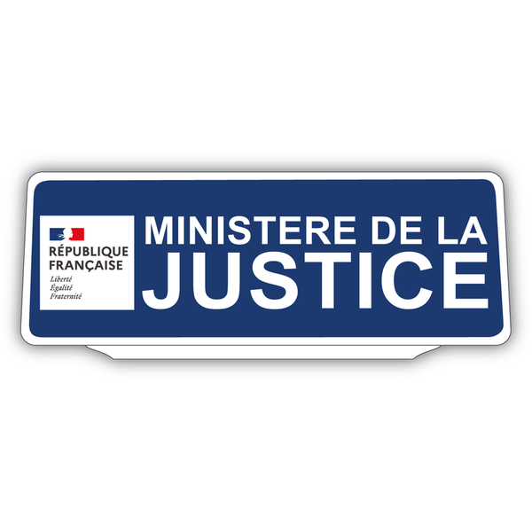 Clip Plaque Pare-Soleil Ministère de la Justice Rétro-Réfléchissant