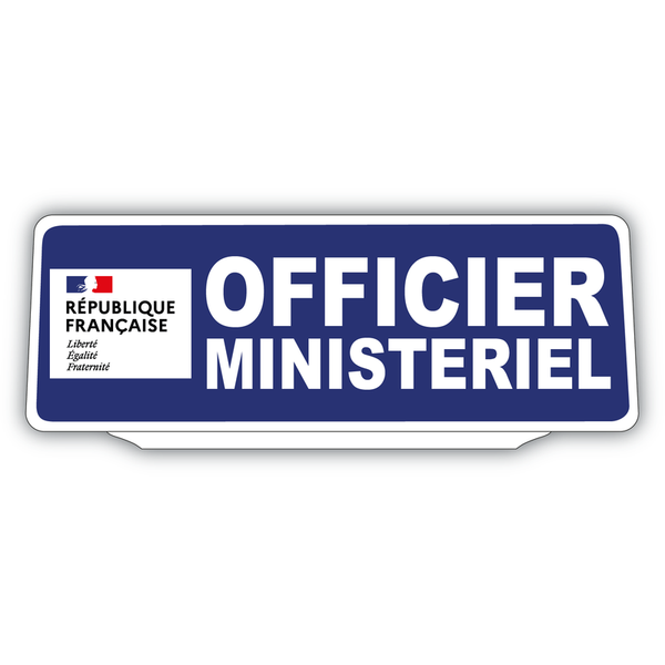 Clip Plaque Pare-Soleil Officier Ministériel Rétro-Réfléchissant