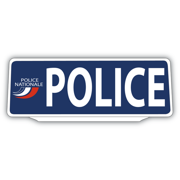 Clip Plaque Pare-Soleil Police Nationale Rétro-Réfléchissant Bleu