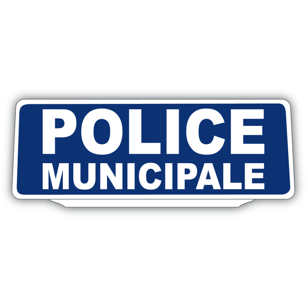 Clip Plaque Pare-Soleil Police Municipale Rétro-Réfléchissant