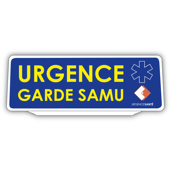 Clip Plaque Pare-Soleil Urgence Garde SAMU Rétro-Réfléchissant