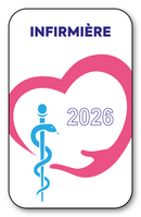 Autocollant Sticker - Vignette Caducée 2026 pour Pare Brise en Vitrophanie - V1