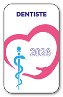 Autocollant Sticker - Vignette Caducée 2026 pour Pare Brise en Vitrophanie - V1