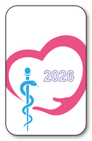 Autocollant Sticker - Vignette Caducée 2026 pour Pare Brise en Vitrophanie - V1