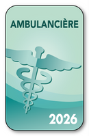 Autocollant Sticker - Vignette Caducée 2026 pour Pare Brise en Vitrophanie - V2