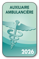 Autocollant Sticker - Vignette Caducée 2026 pour Pare Brise en Vitrophanie - V2