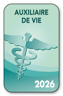 Autocollant Sticker - Vignette Caducée pour Pare Brise en Vitrophanie - Version 2