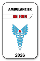 Autocollant Sticker - Vignette Caducée 2026 pour Pare Brise en Vitrophanie - V3