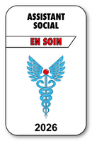 Autocollant Sticker - Vignette Caducée 2026 pour Pare Brise en Vitrophanie - V3