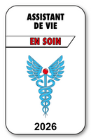 Autocollant Sticker - Vignette Caducée 2026 pour Pare Brise en Vitrophanie - V3