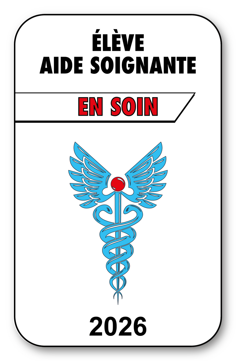 Autocollant Sticker - Vignette Caducée 2026 pour Pare Brise en Vitrophanie - V3
