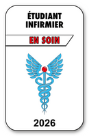 Autocollant Sticker - Vignette Caducée 2026 pour Pare Brise en Vitrophanie - V3