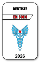 Autocollant Sticker - Vignette Caducée 2026 pour Pare Brise en Vitrophanie - V3