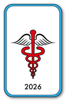 Self-adhesive Sticker - Caduceus 2023 Vignette for Window Windshield - V4 