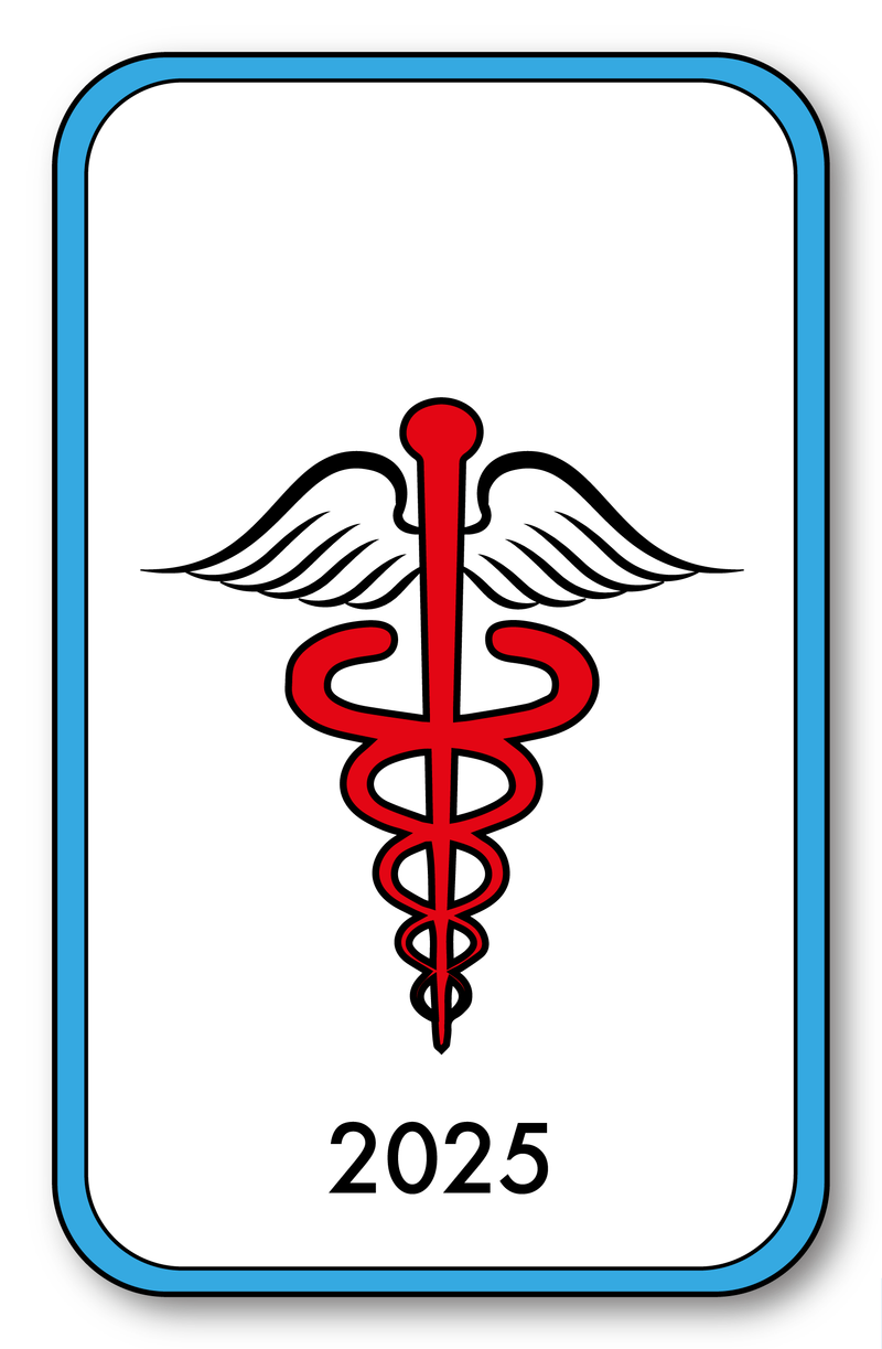 Self-adhesive Sticker - Caduceus 2023 Vignette for Window Windshield - V4 