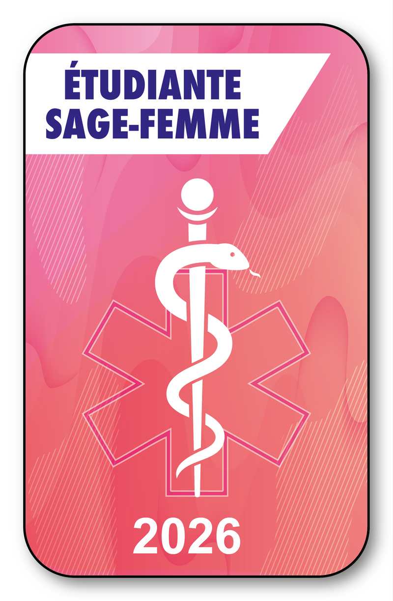 Autocollant Caducée 2025 Pour Pare-brise - Vitrophanie, 12x7,5 Cm - Professionnels De Santé - Médecin, Urgence - 5