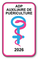 Autocollant Sticker - Vignette Caducée 2026 pour Pare Brise en Vitrophanie - V9