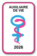 Autocollant Sticker - Vignette Caducée 2026 pour Pare Brise en Vitrophanie - V9