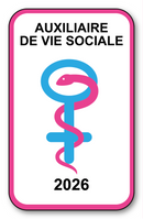 Autocollant Sticker - Vignette Caducée 2026 pour Pare Brise en Vitrophanie - V9