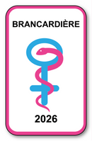 Autocollant Sticker - Vignette Caducée 2026 pour Pare Brise en Vitrophanie - V9