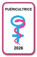 Autocollant Sticker - Vignette Caducée 2026 pour Pare Brise en Vitrophanie - V9