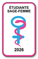 Autocollant Sticker - Vignette Caducée 2026 pour Pare Brise en Vitrophanie - V9