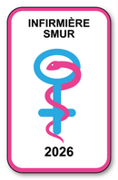 Autocollant Sticker - Vignette Caducée 2026 pour Pare Brise en Vitrophanie - V9