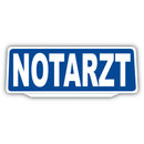 Clip Klemmschild Einsatzschild für die Sonnenblende | Dienstschild | Notarzt Retroreflektierend