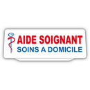 Clip Plaque Pare-Soleil Aide Soignant Soins à Domicile Rétro-Réfléchissant
