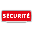 Clip Plaque Pare-Soleil Sécurité Rétro-Réfléchissant Rouge