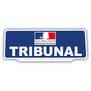 Clip Plaque Pare-Soleil Tribunal Rétro-Réfléchissant Bleu