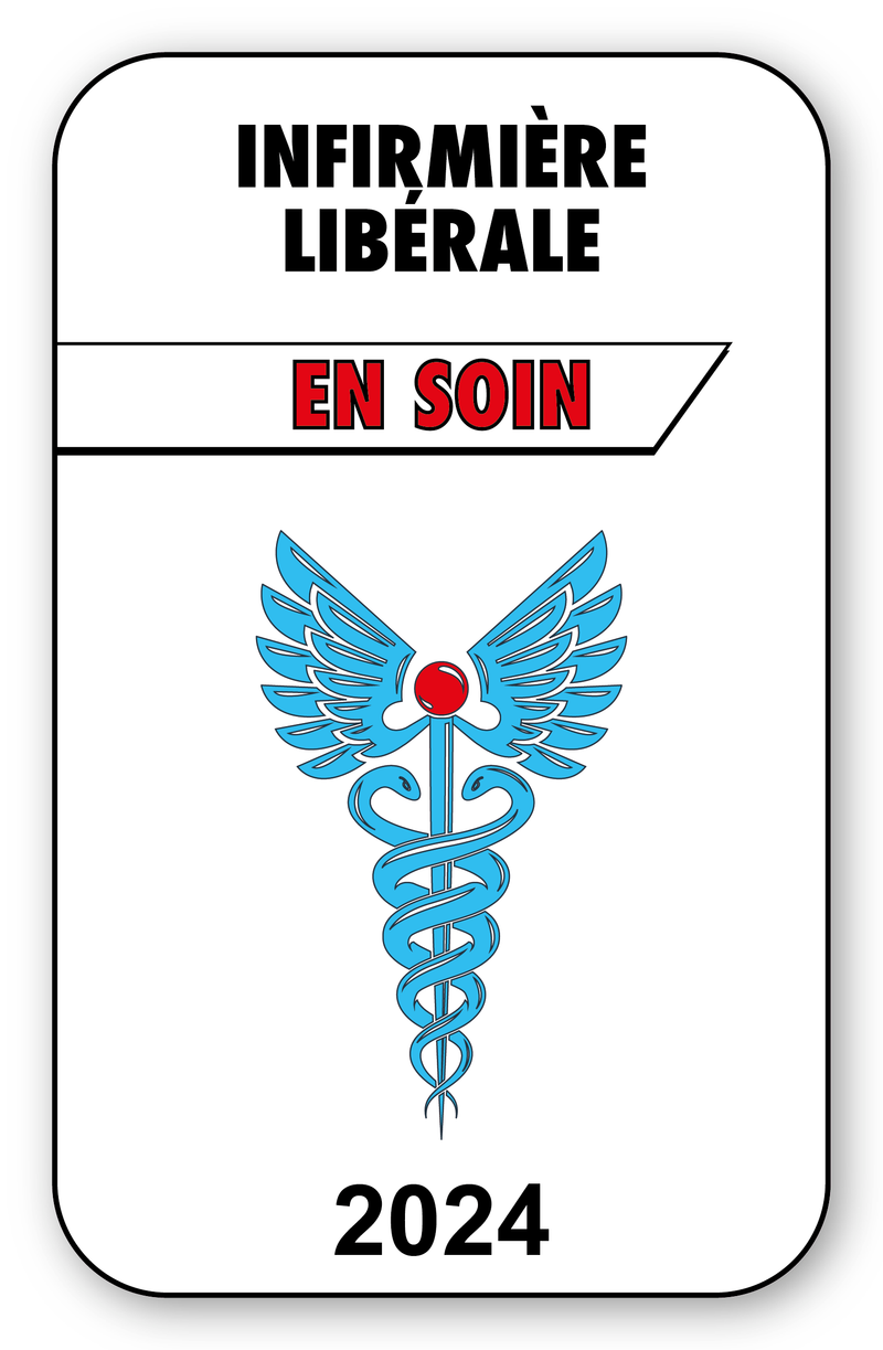 Sticker Caducée Infirmière 