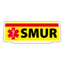 Clip Plaque Pare-Soleil Belge Voiture SMUR Rétro-Réfléchissant