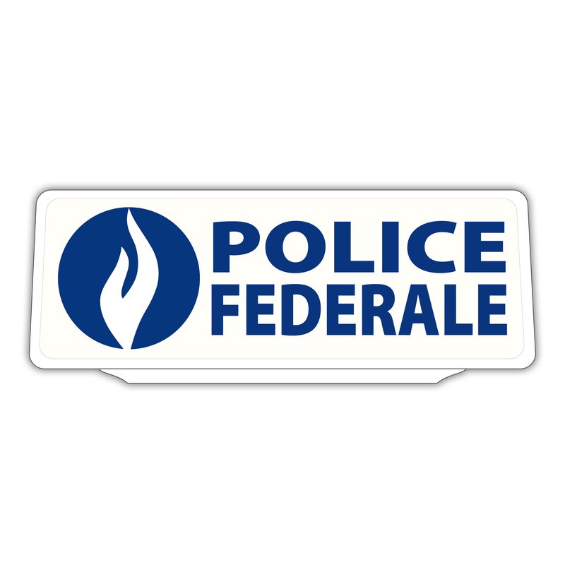 Clip Plaque Pare-Soleil Belge Voiture Polizia federale Rétro-Réfléchissant