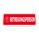 Clip Klemmschild Einsatzschild für die Sonnenblende | Dienstschild | Betreuungsperson Retroreflektierend