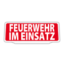 Clip Klemmschild Einsatzschild für die Sonnenblende | Dienstschild | Feuerwehr im Einsatz Retroreflektierend