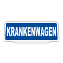 Clip Klemmschild Einsatzschild für die Sonnenblende | Dienstschild | Krankenwagen Retroreflektierend