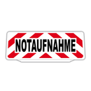 Clip Klemmschild Einsatzschild für die Sonnenblende | Dienstschild | Notaufnahme Retroreflektierend
