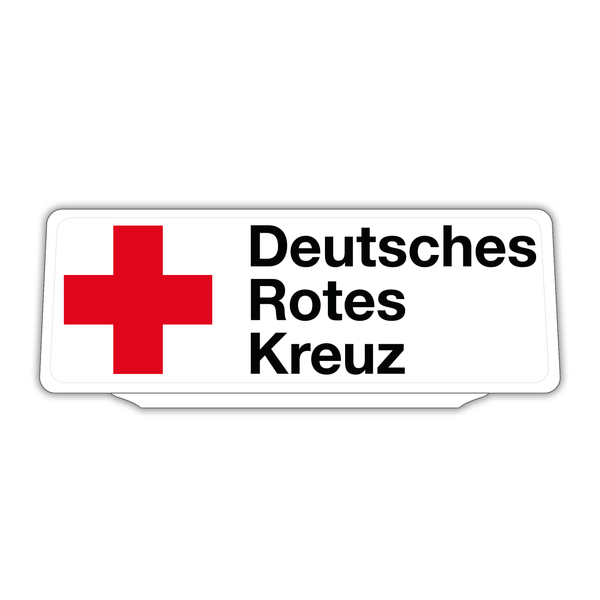 Clip Klemmschild Einsatzschild für die Sonnenblende | Dienstschild | Deutsches Rotes Kreuz Retroreflektierend