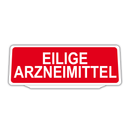 Clip Klemmschild Einsatzschild für die Sonnenblende | Dienstschild | Eilige Arzneimittel Retroreflektierend