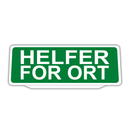 Clip Klemmschild Einsatzschild für die Sonnenblende | Dienstschild | HvO Helfer vor Ort Retroreflektierend