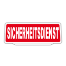Clip Klemmschild Einsatzschild für die Sonnenblende | Dienstschild | Sicherheitsdienst Retroreflektierend