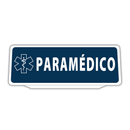 Clip Panel Plástico Visiera Parasol Para Coche Paramédico Retroreflective Azul